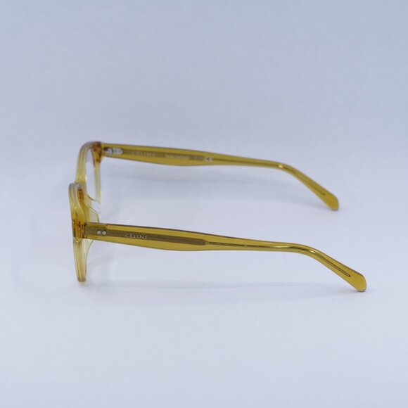 🕶️ New Celine CL50007F 039 Eyeglasses - Yellow Frame 52mm - Picture 10 of 12